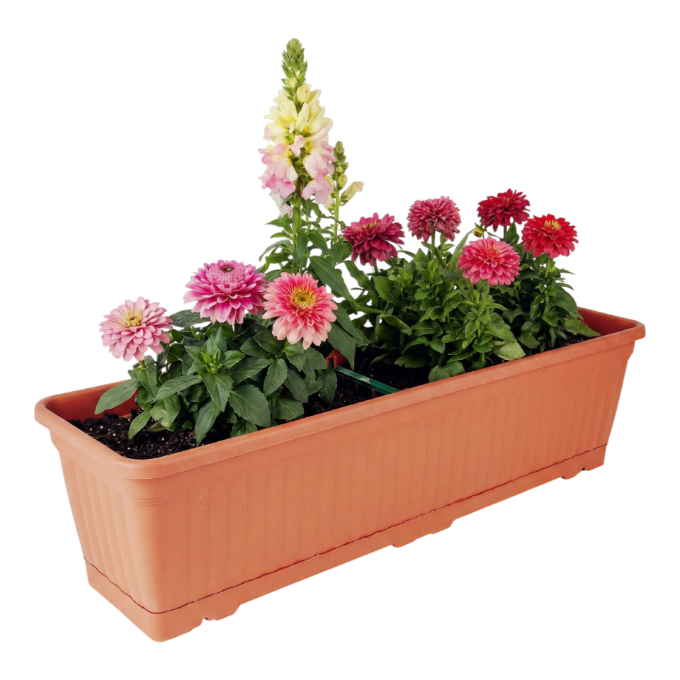 Kemer Balkon Saksı 3 NO - Kiremit