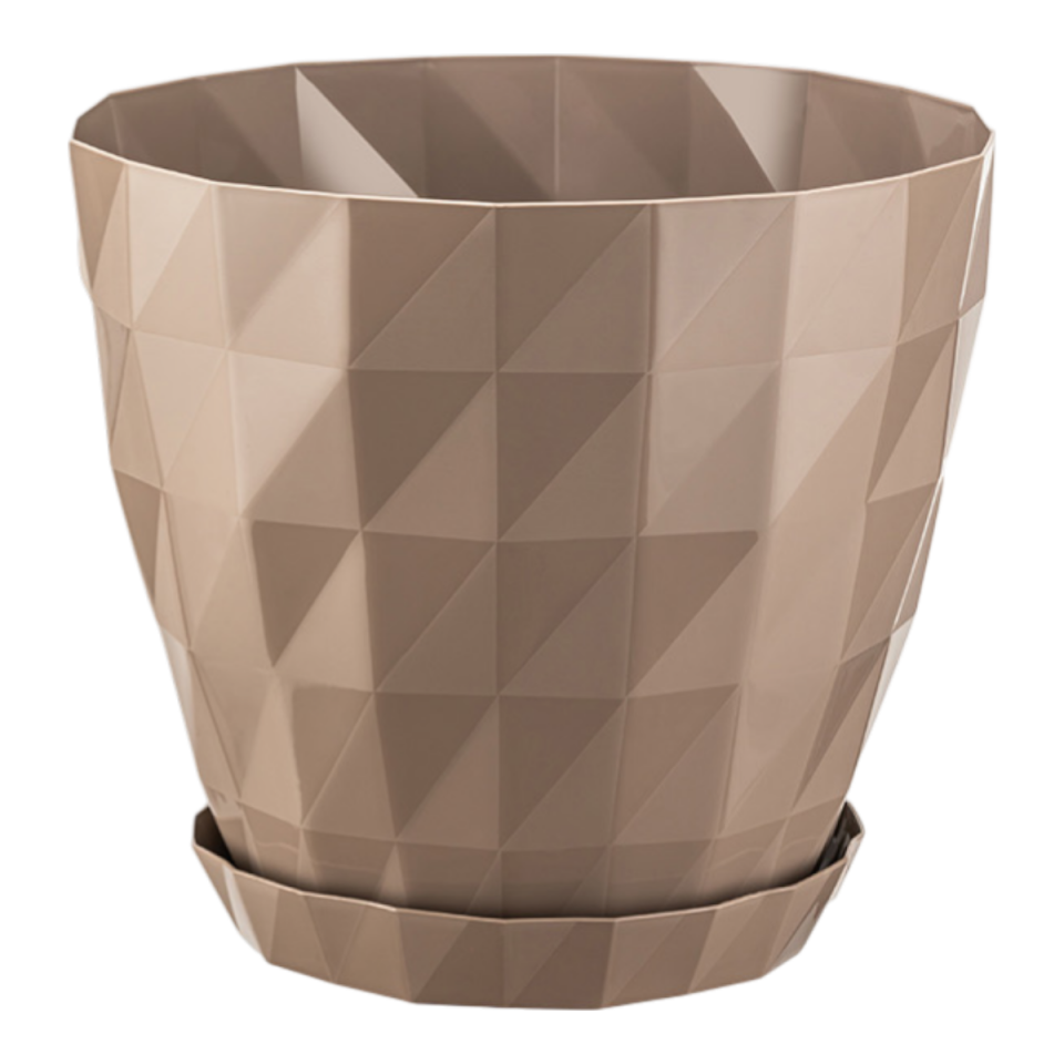 Kristal Saksı 2 NO - Mocha