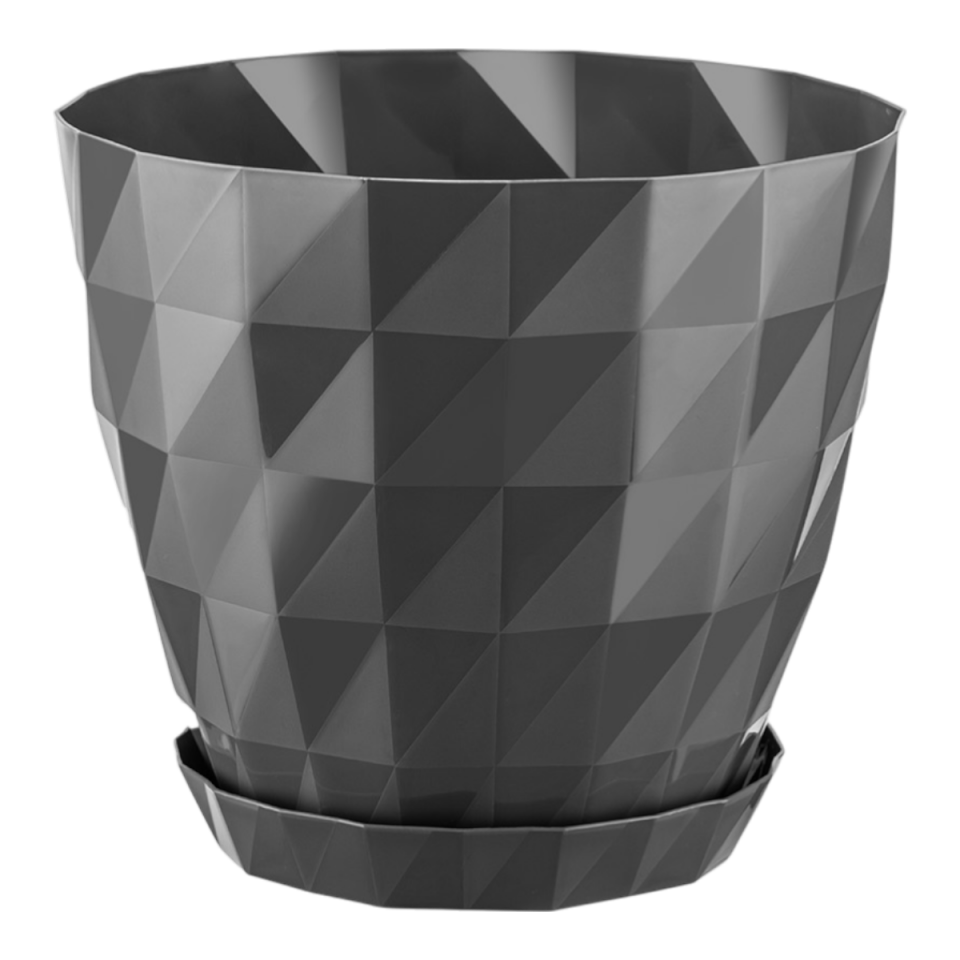 Kristal Saksı 5 NO - Antrasit
