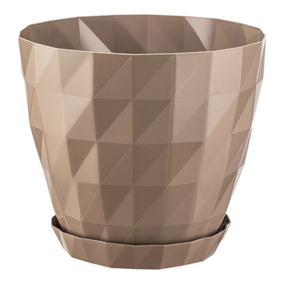 Kristal Saksı 5 NO - Mocha