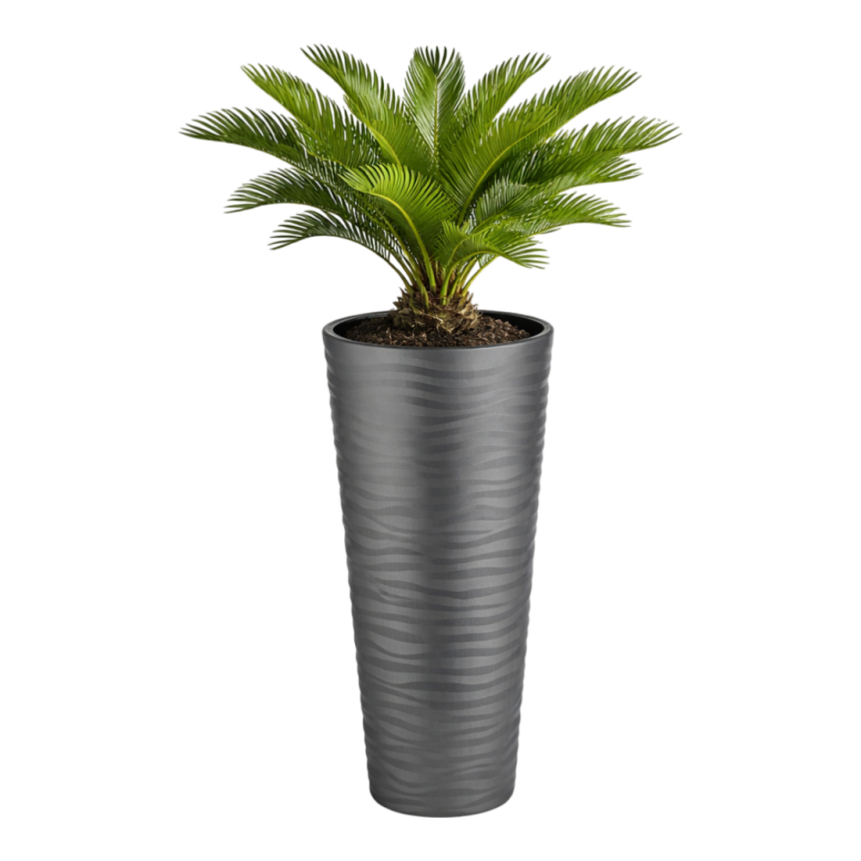 Kumsal Vazo Saksı 3 NO - Antrasit