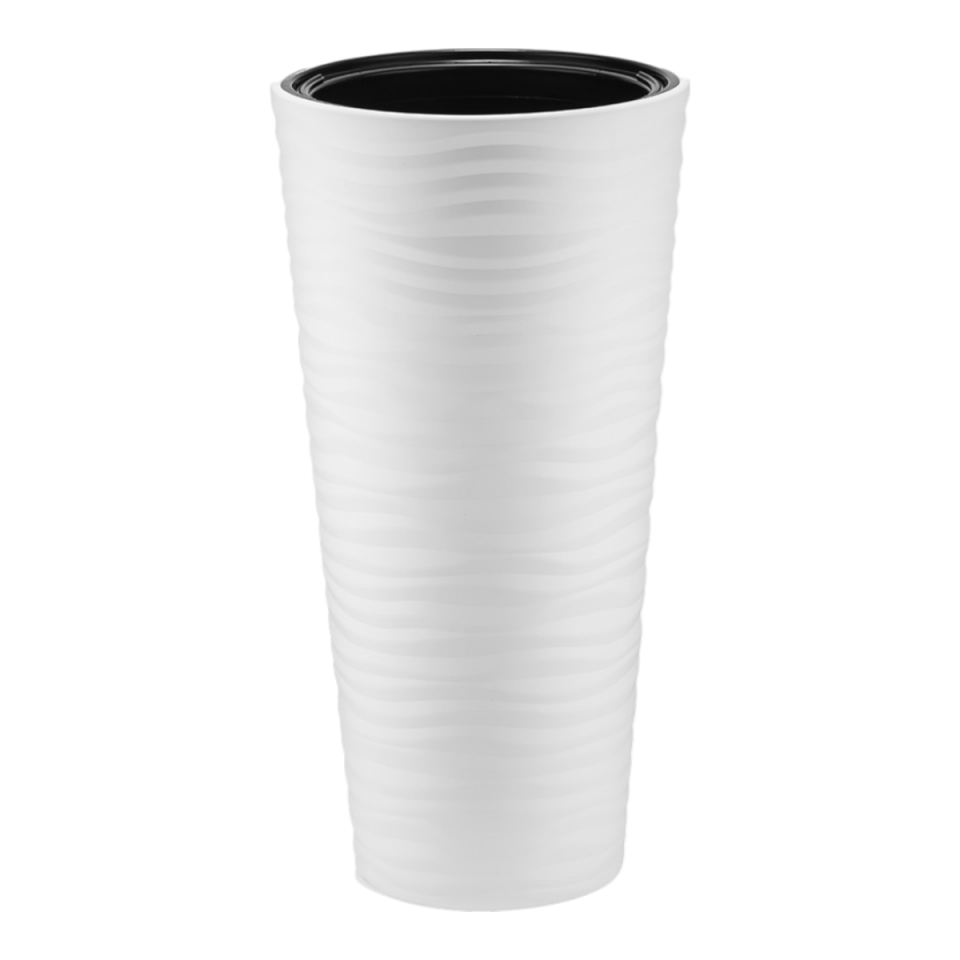 Kumsal Vazo Saksı 3 NO - Beyaz