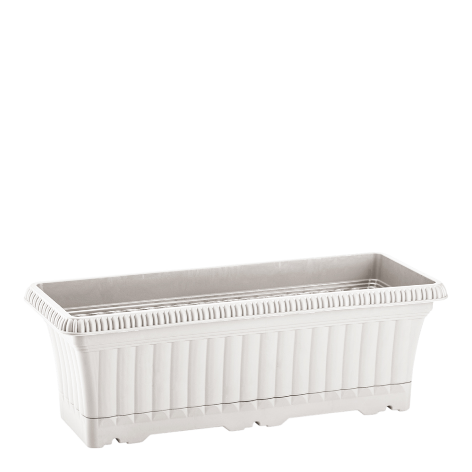 Ova Balkon Saksı 2 NO - Kirli Beyaz