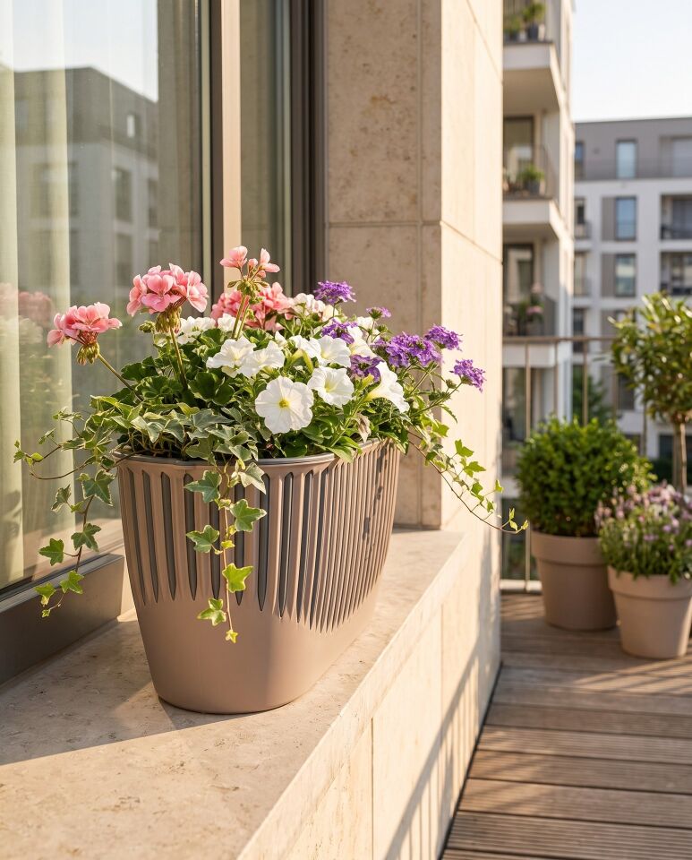 Piyano Balkon Saksı 1 NO - Mocha