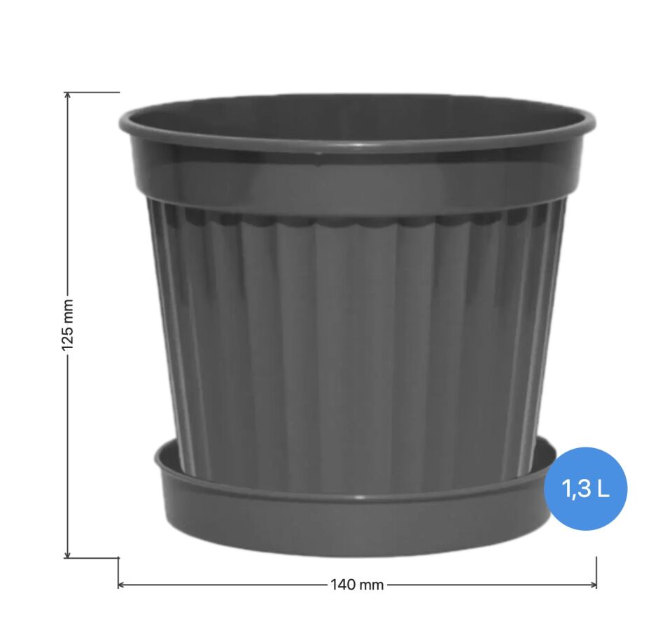 Klasik Saksı 4 NO - Antrasit