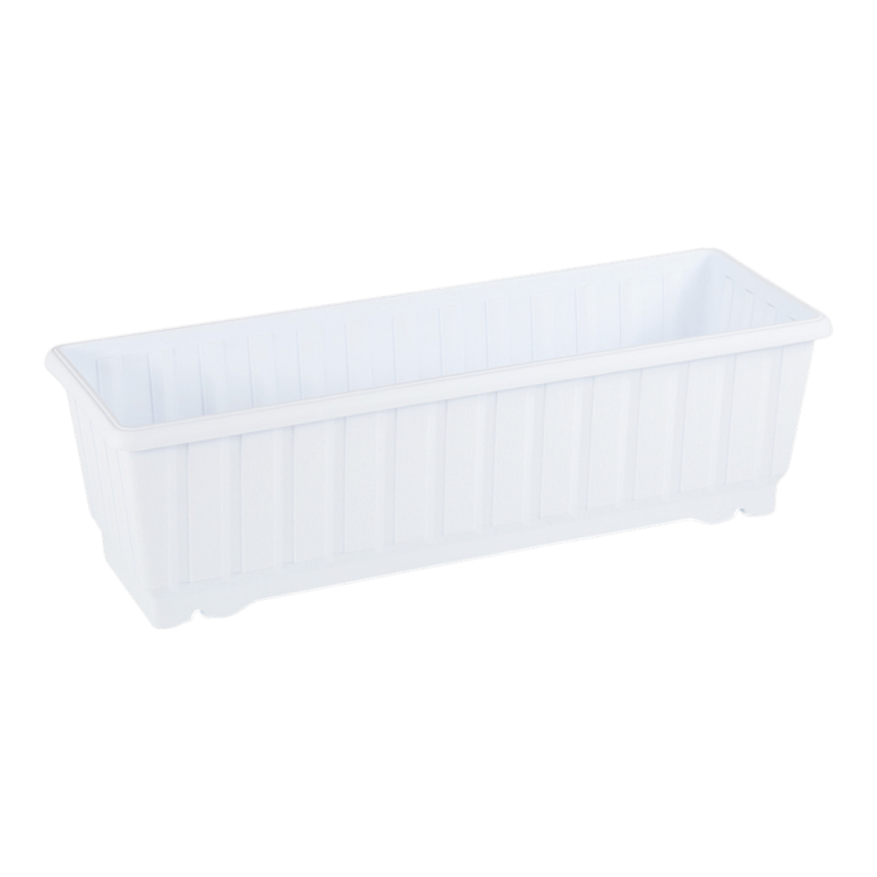 Klasik Orta Balkon Saksı Beyaz