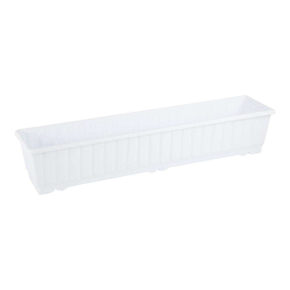 Klasik Büyük Balkon Saksı Beyaz