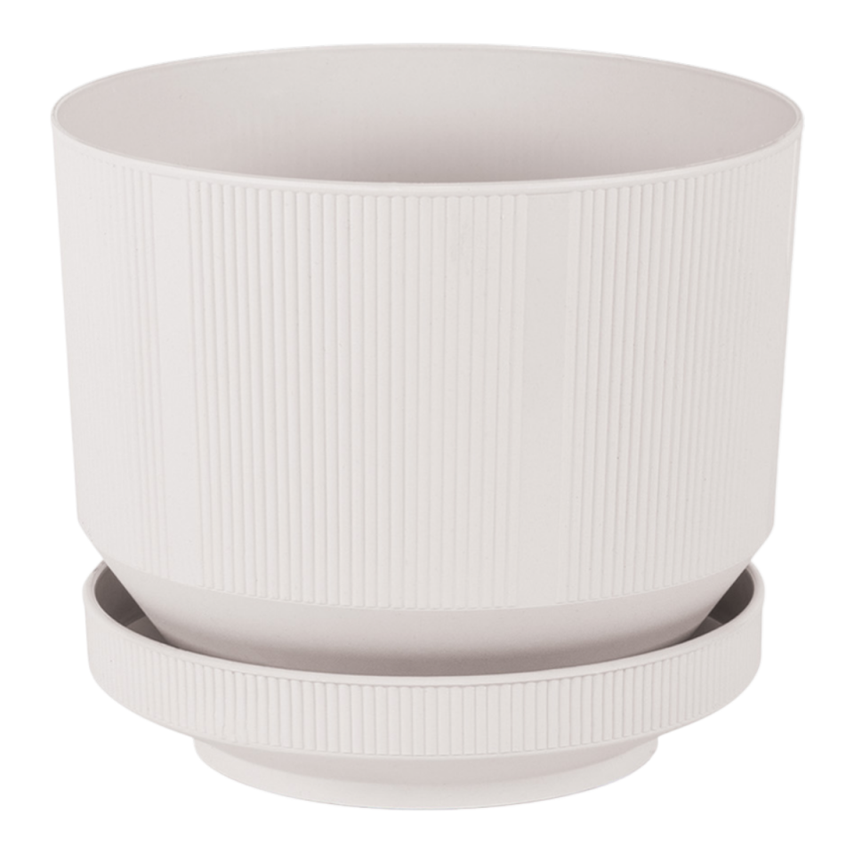 Lüks Saksı 4 NO - Taş Beyaz