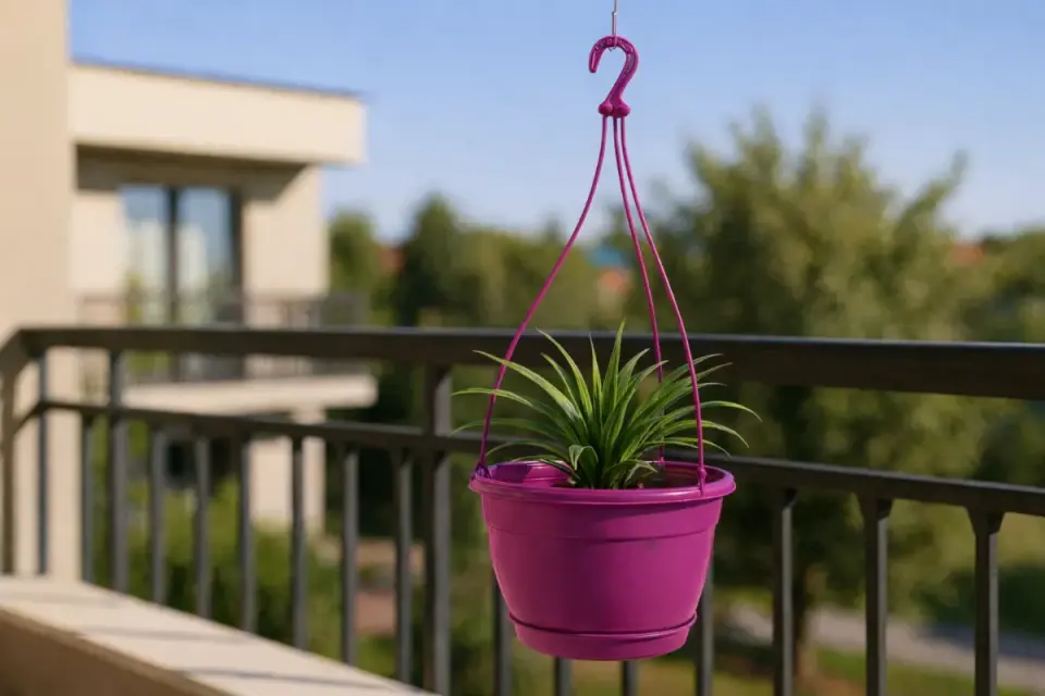 Safir Makrome Askılı Saksı 1 NO - Vişne
