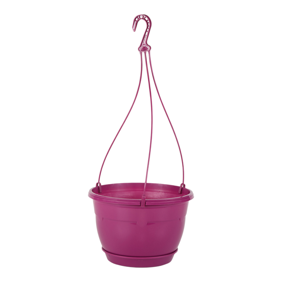 Safir Makrome Askılı Saksı 3 NO - Vişne