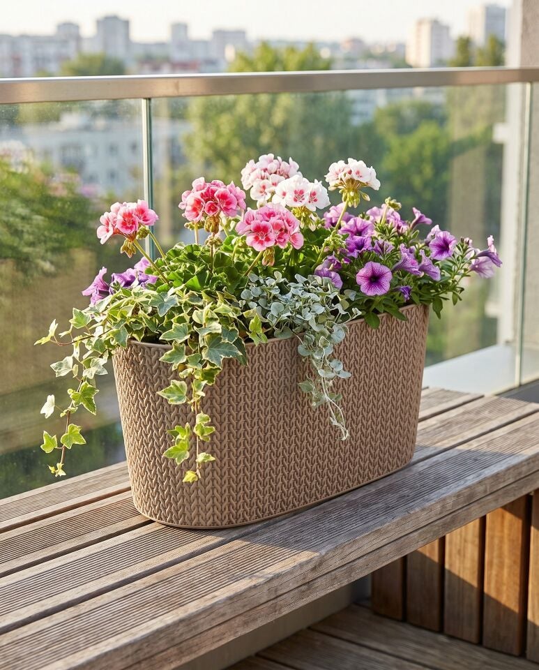 Sümela Balkon Saksı Mocha