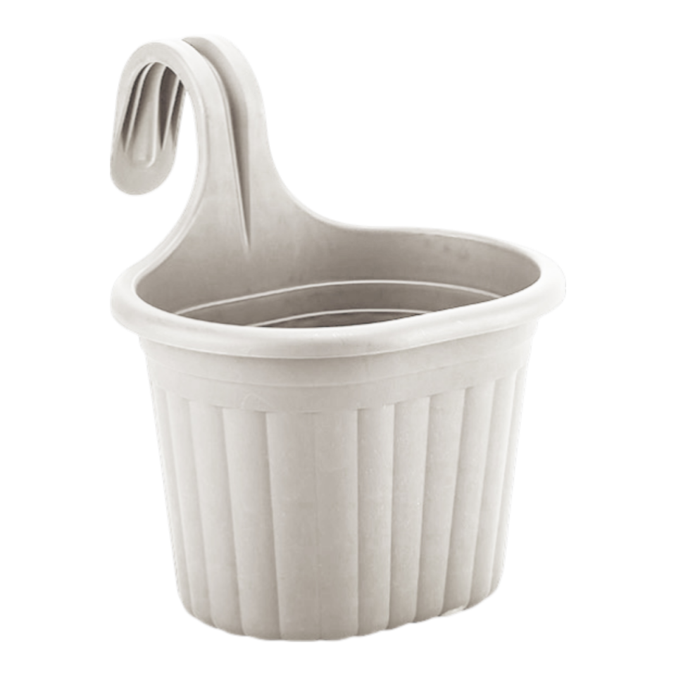 Tombik Saksı 1 NO - Kirli Beyaz