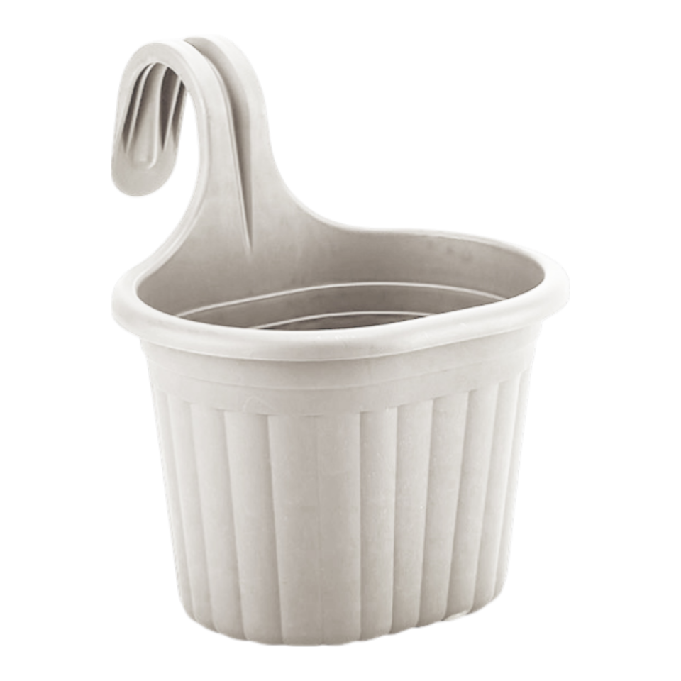 Serinova Tombik Saksı 1 No Kirli Beyaz – Plastik Saksı