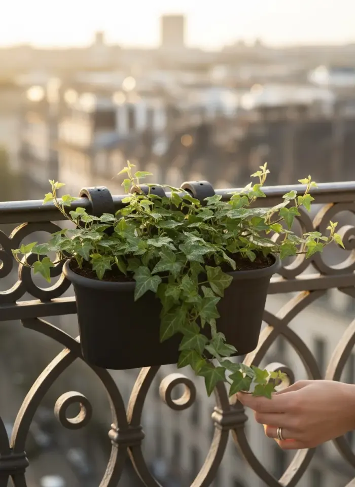 Tombik Askılı Balkon Saksı 2 NO - Antrasit