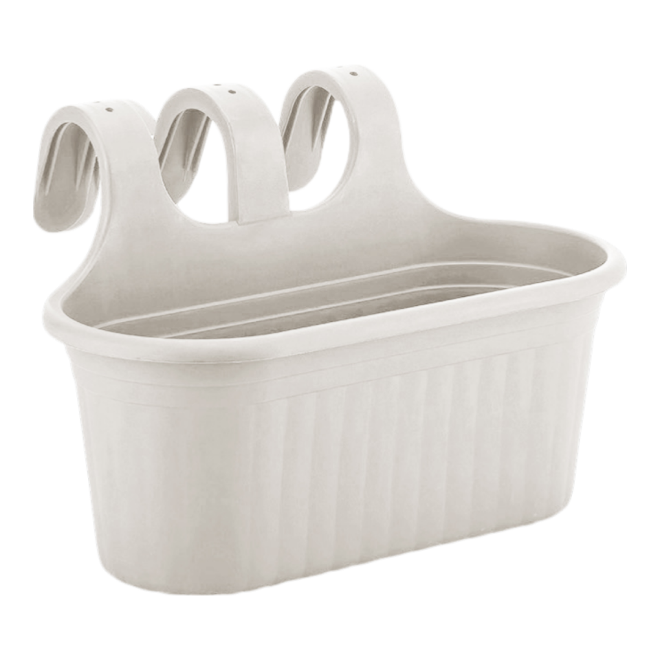 Tombik Saksı 2 NO - Kirli Beyaz