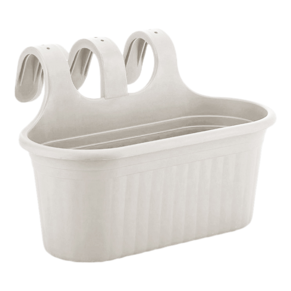 Tombik Saksı 2 NO - Kirli Beyaz