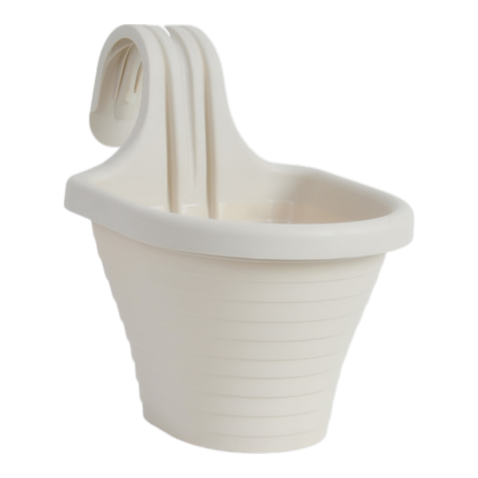 Tombik Saksı 3 NO - Kirli Beyaz
