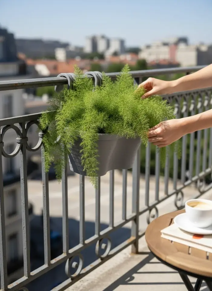 Tombik Askılı Balkon Saksı 4 NO - Antrasit