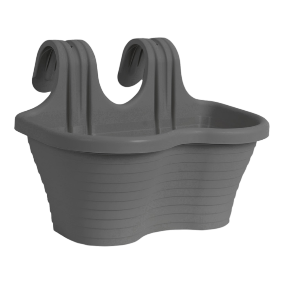 Tombik Saksı 4 NO - Antrasit