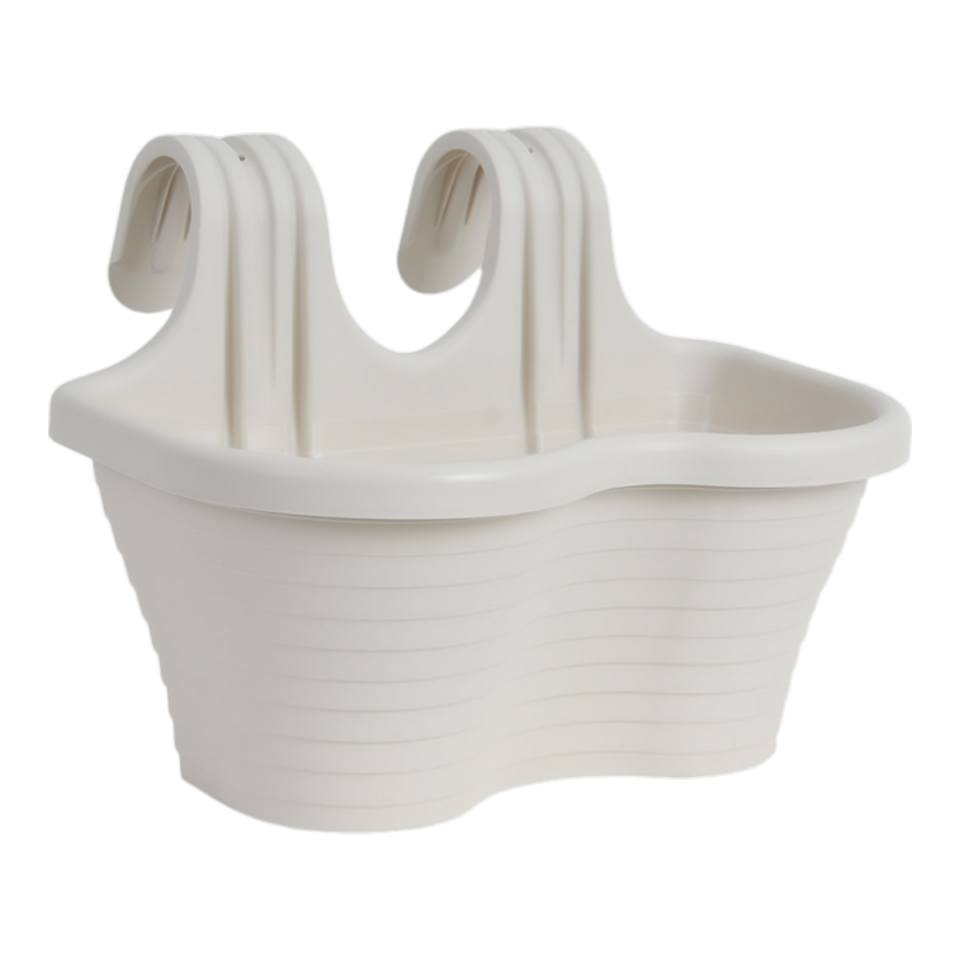 Tombik Saksı 4 NO - Kirli Beyaz