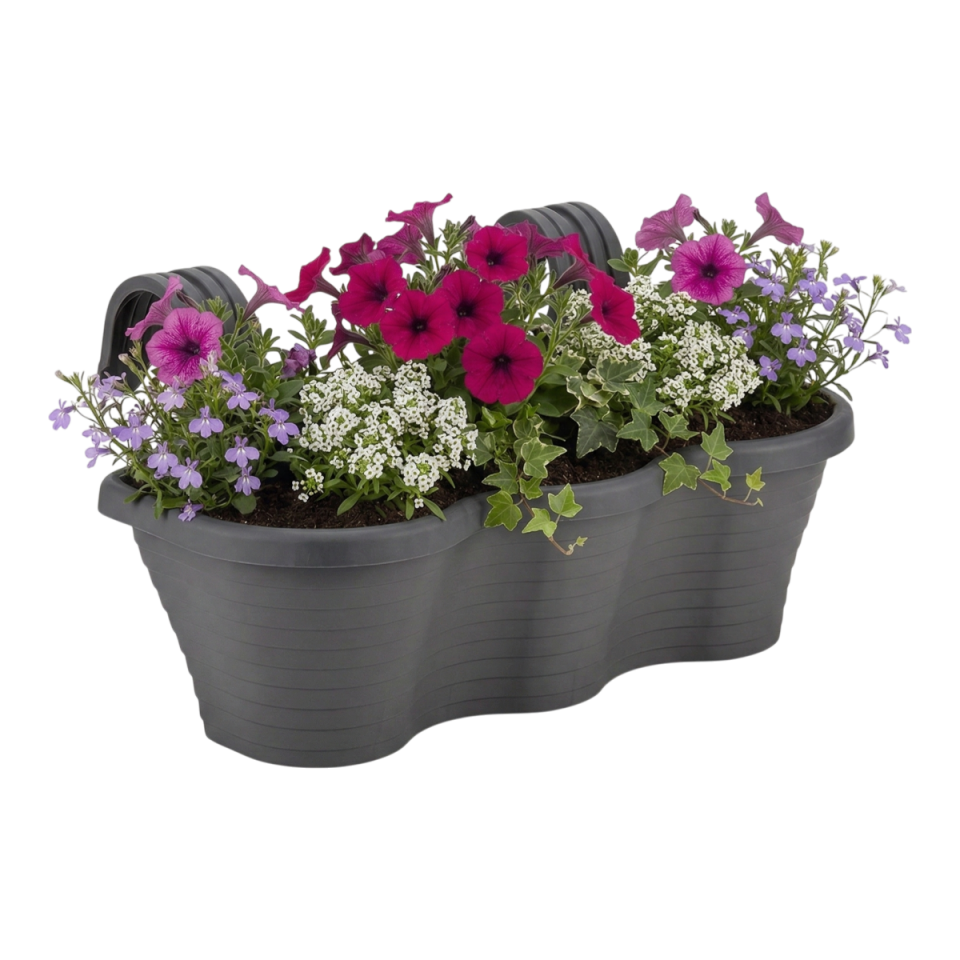 Tombik Saksı 5 NO - Antrasit
