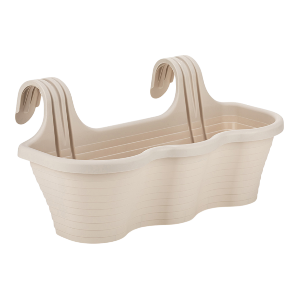 Tombik Saksı 5 NO - Kirli Beyaz