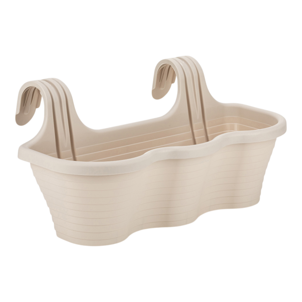 Tombik Saksı 5 NO - Kirli Beyaz