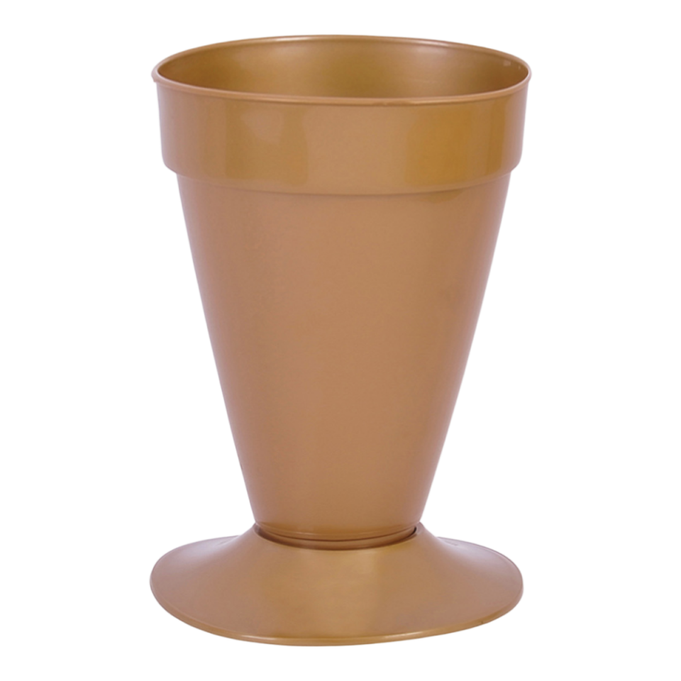 Konik Kesme Çiçek Vazosu 1 - Altın