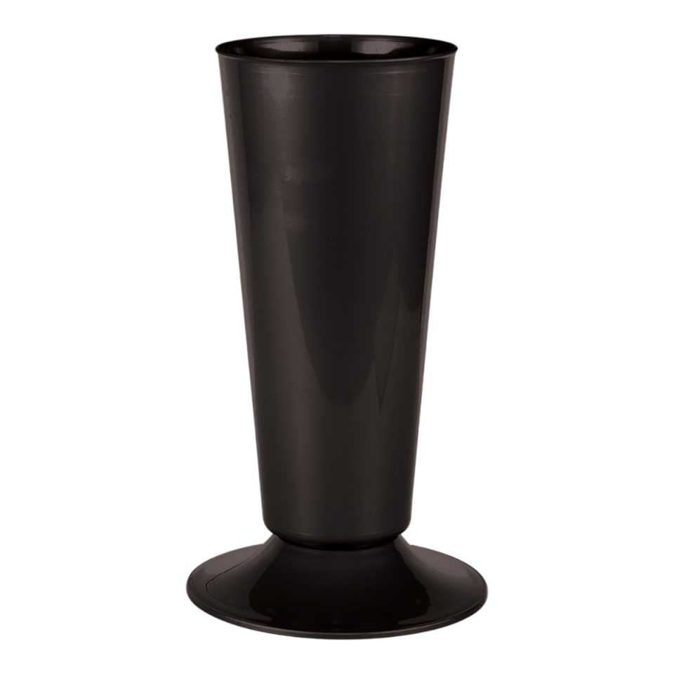 Konik Kesme Çiçek Vazosu 2 - Siyah