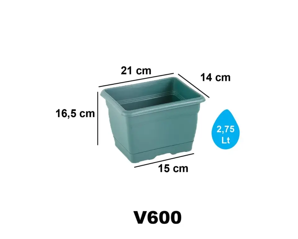 Villa Balkon Saksı 0 NO - Yeşil