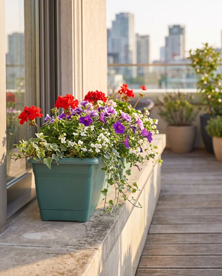 Villa Balkon Saksı 0 NO - Yeşil