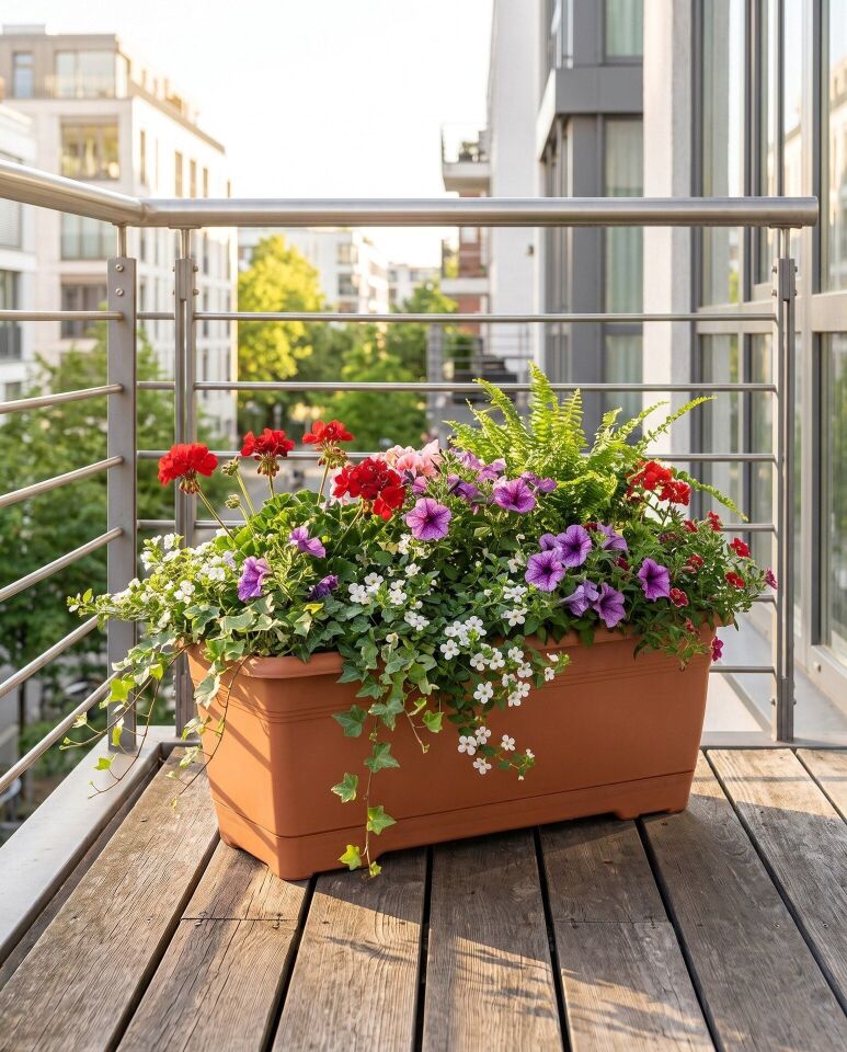 Villa Balkon Saksı 2 NO - Kiremit