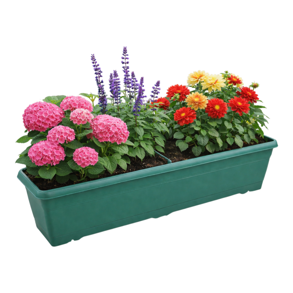 Villa Balkon Saksı 3 NO - Yeşil