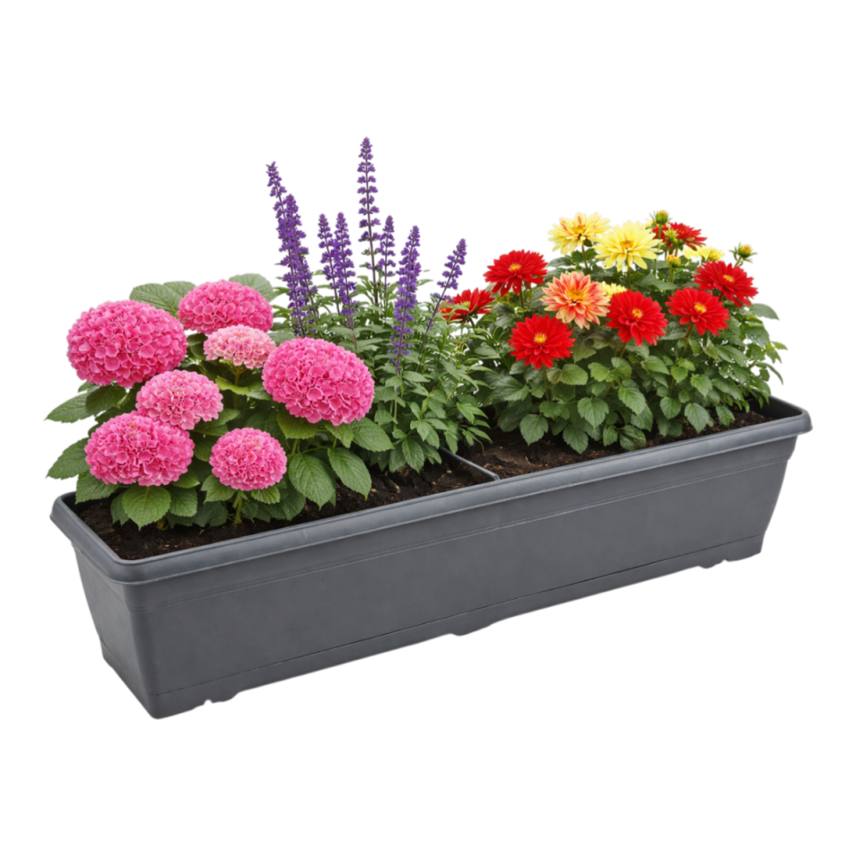 Villa Balkon Saksı 3 NO - Antrasit