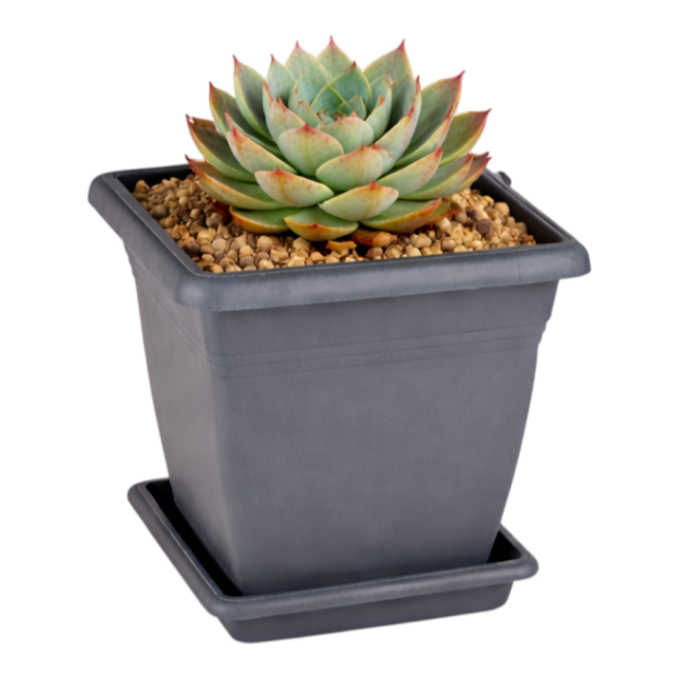 Villa Kare Saksı 1 NO - Antrasit