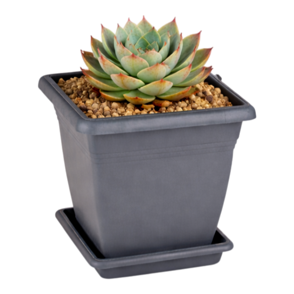 Villa Kare Saksı 2 NO - Antrasit