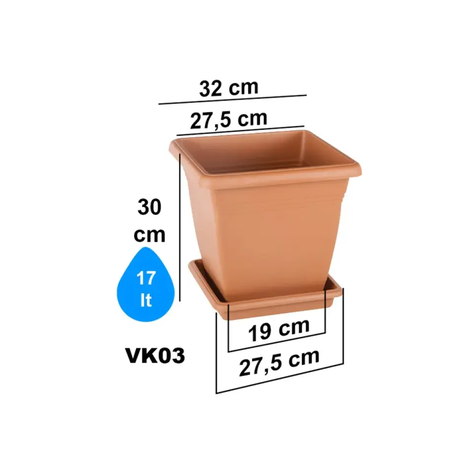 Villa Kare Saksı 3 NO - Kiremit