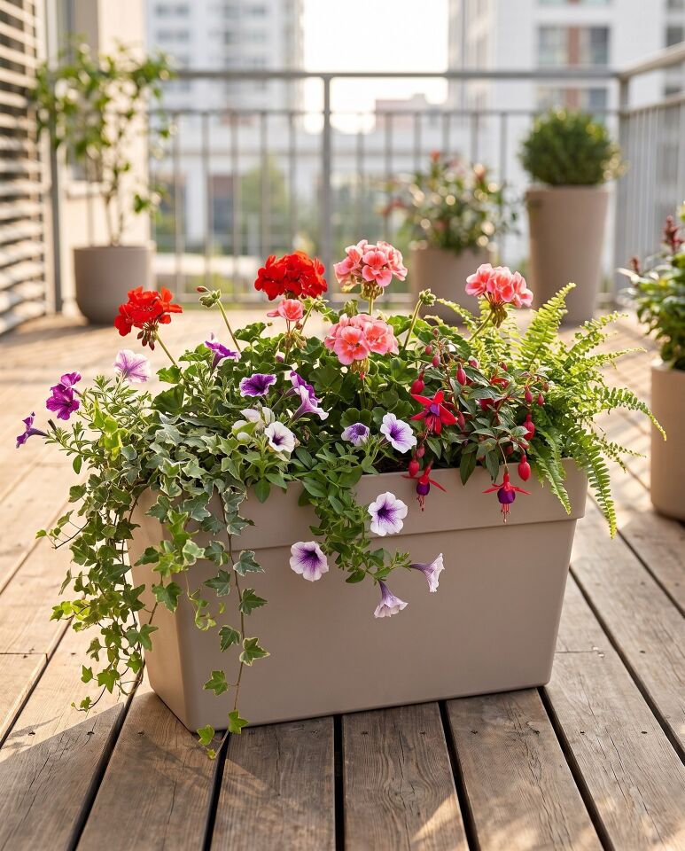Yalı Balkon Saksı 1 NO - Mocha