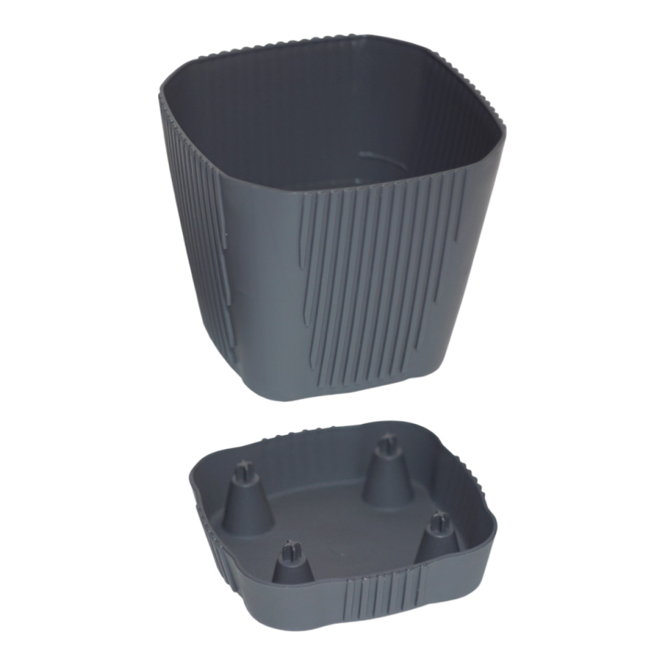 Zambak Saksı 5 NO - Antrasit