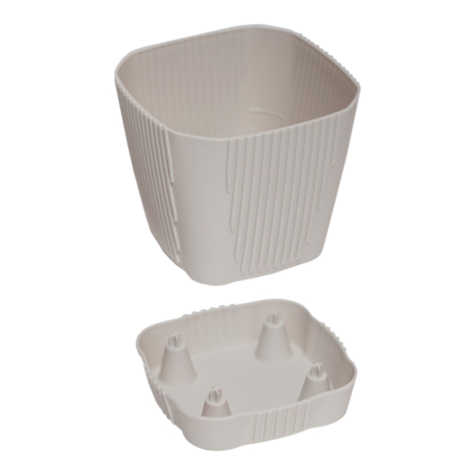 Zambak Saksı 5 NO - Kirli Beyaz