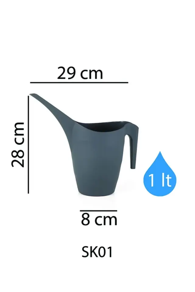 Sulama Kabı Plastik 1 NO - Antrasit