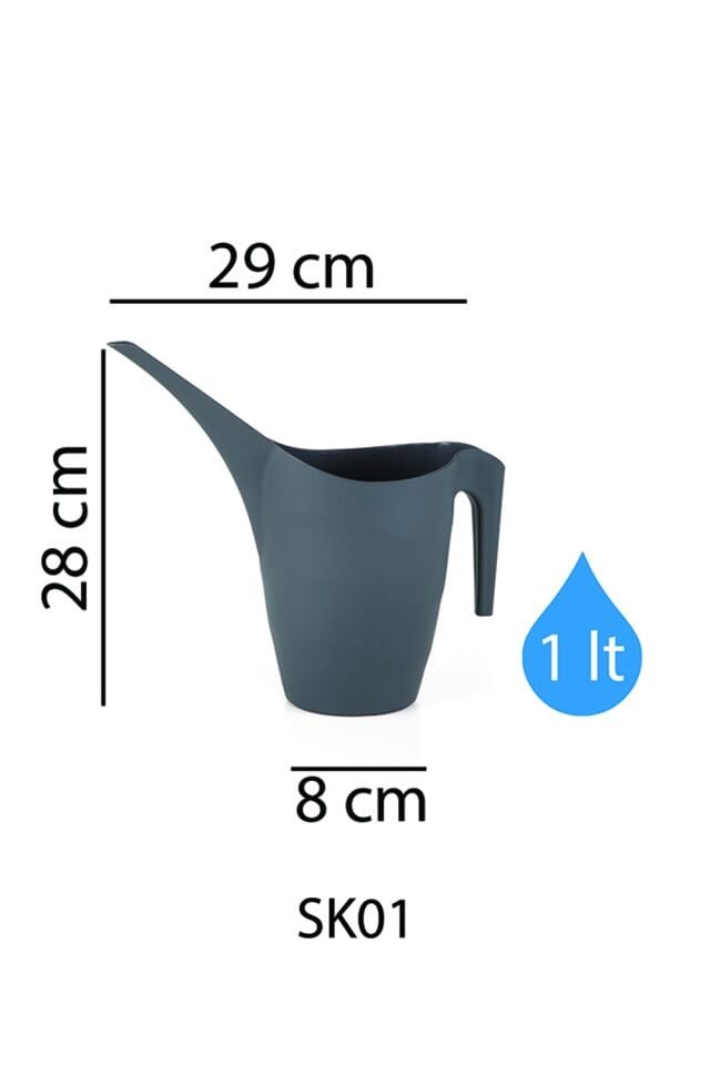 Serinova Sulama Kabı Plastik 1 No Antrasit – Plastik Saksı