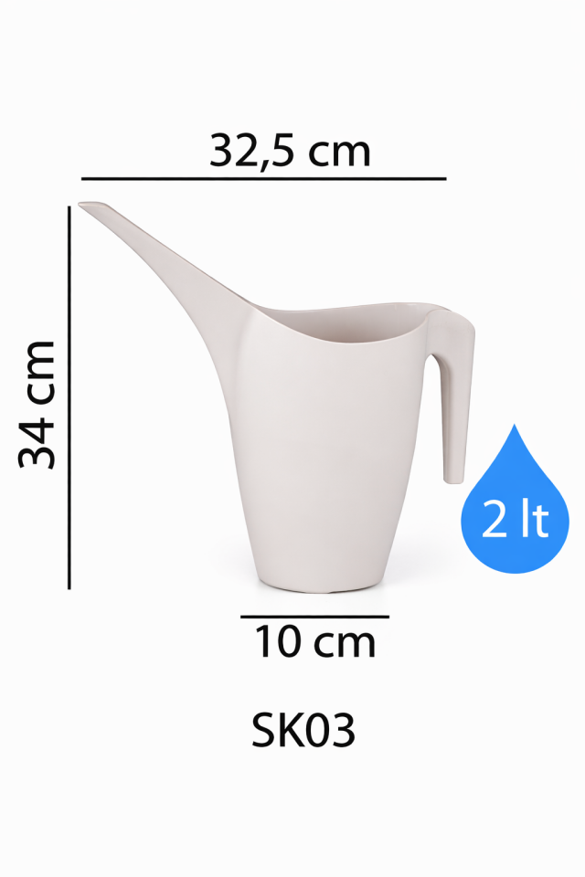 Sulama Kabı 3 NO - Kirli Beyaz