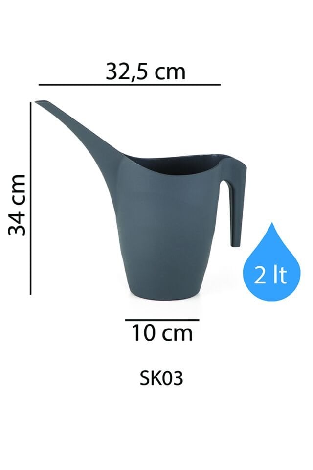 Serinova Sulama Kabı Plastik 3 No Antrasit – Plastik Saksı