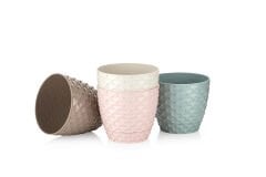 Serinova Kapadokya Desenli Plastik Saksı | İç ve Dış Mekan Çiçek Saksısı