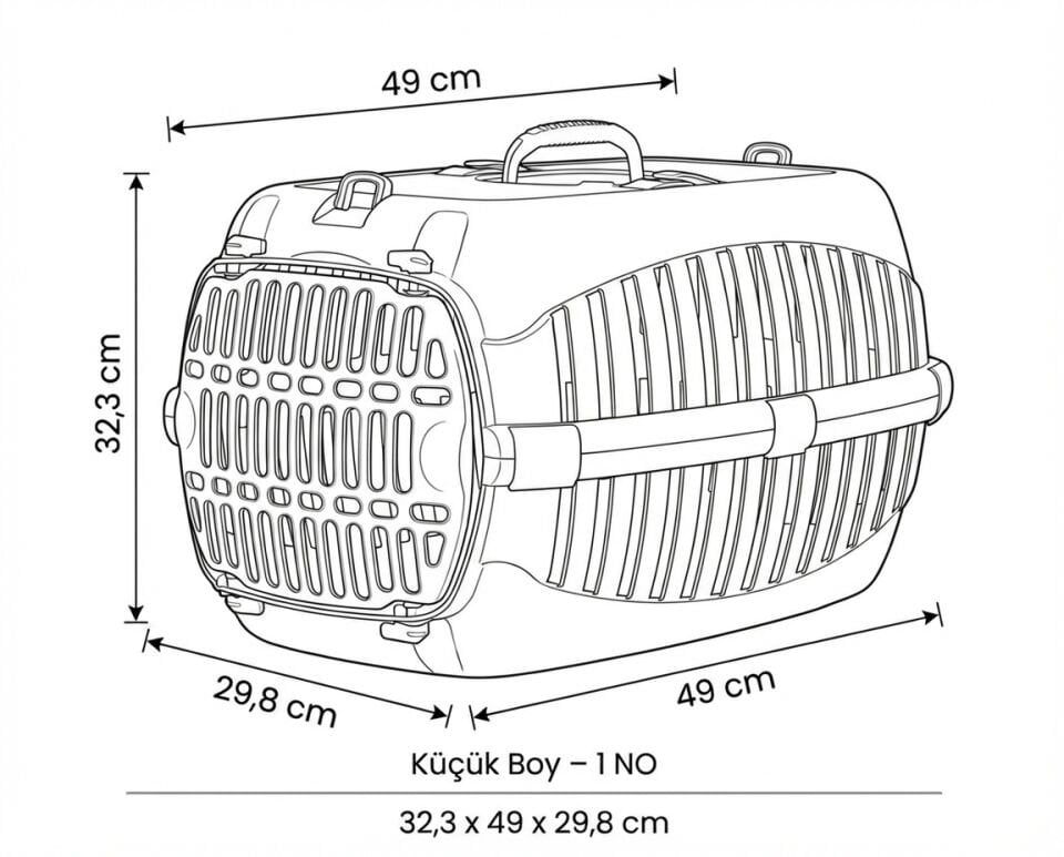 Patiqo Kedi Taşıma Çantası Kırık Beyaz - 1 NO