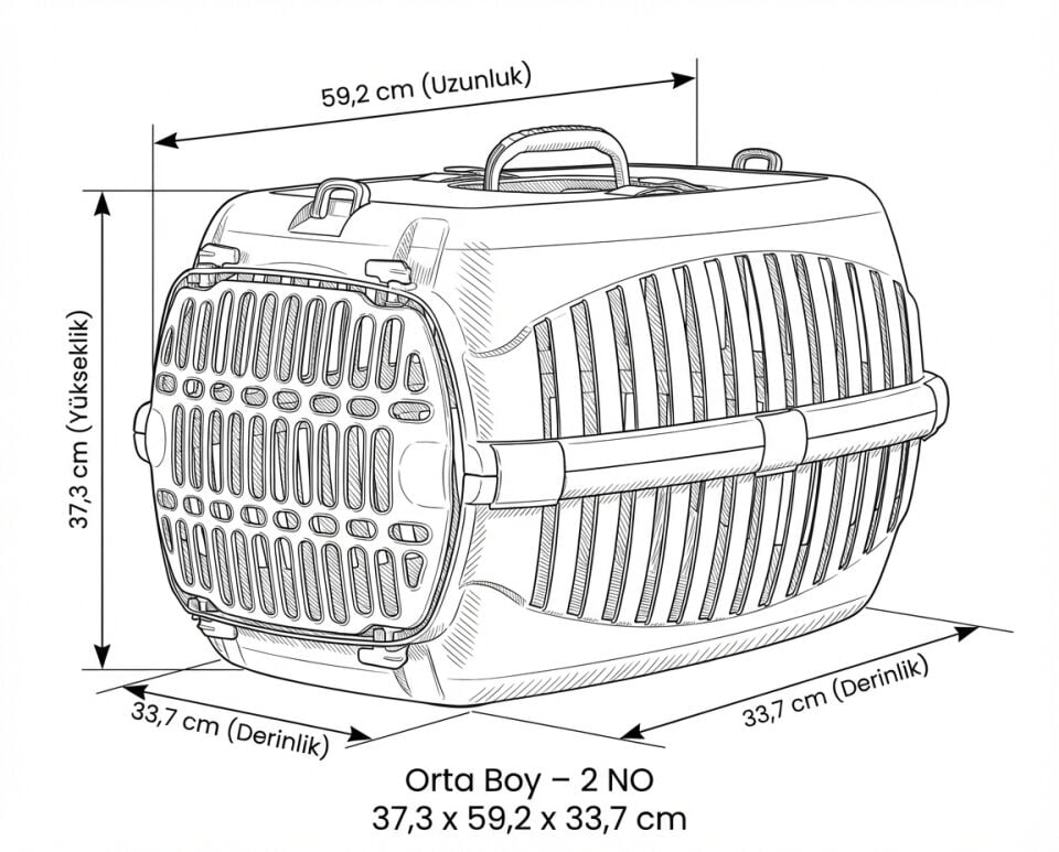 Patiqo Kedi Taşıma Çantası Kırık Beyaz - 2 NO