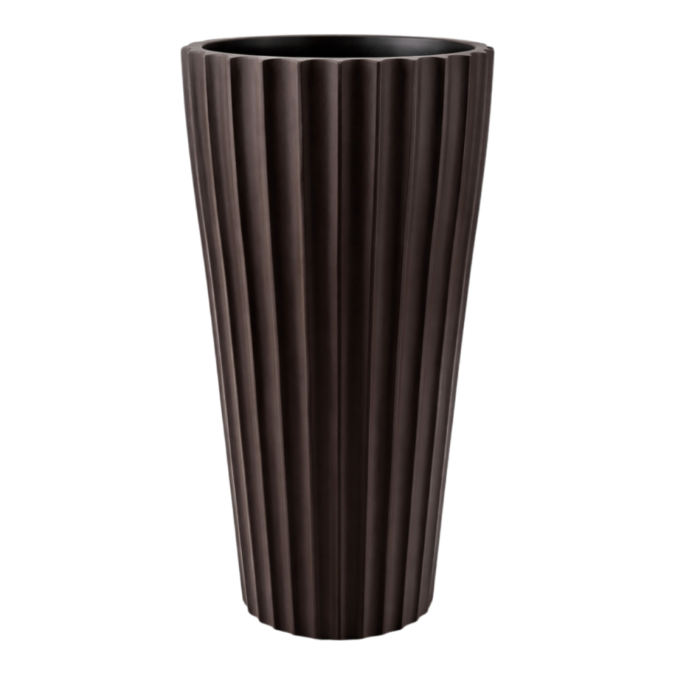 Lilyum Vazo Saksı Kahverengi - 2 NO