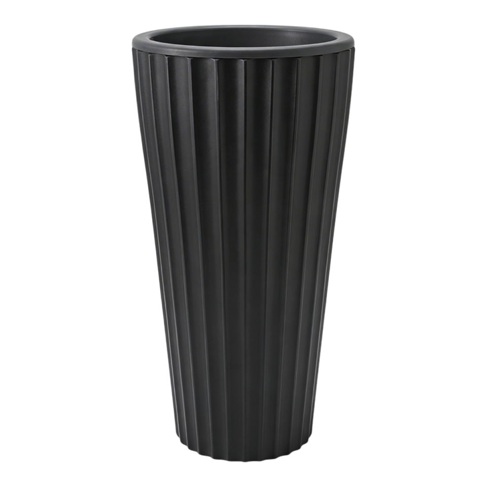 Lilyum Vazo Saksı siyah - 1 NO