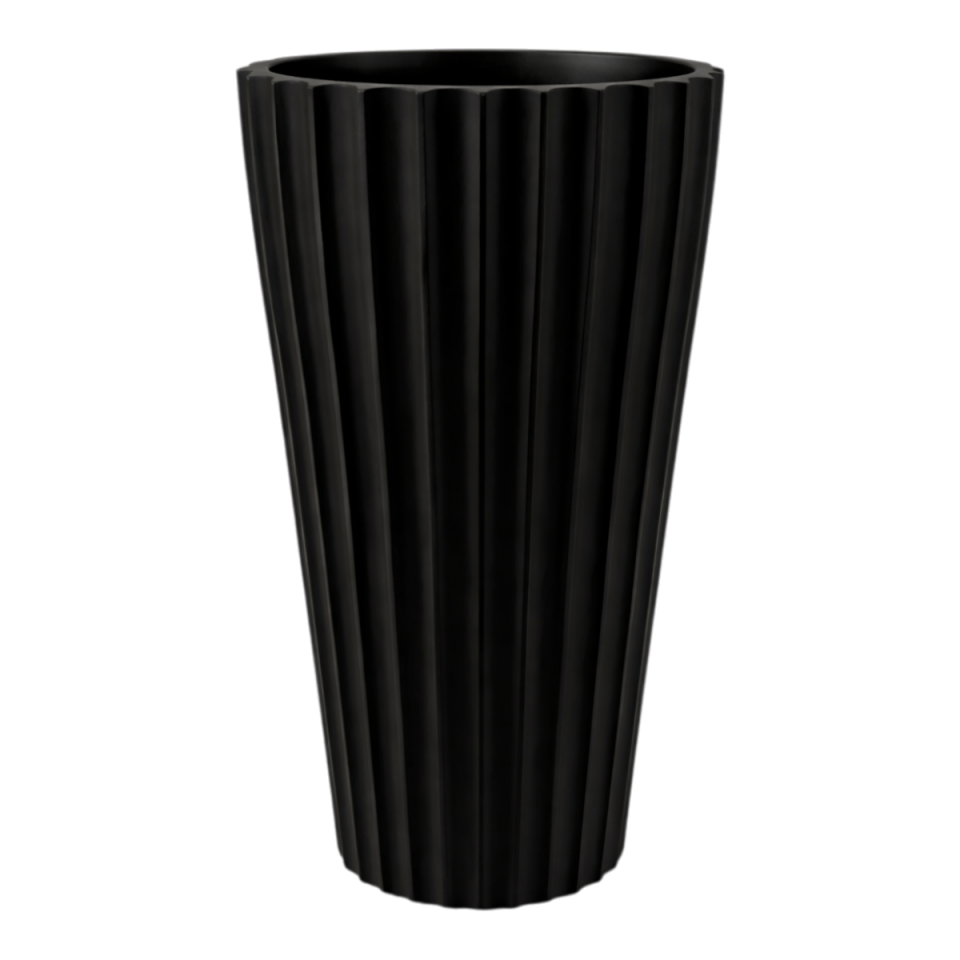 Lilyum Vazo Saksı siyah - 2 NO